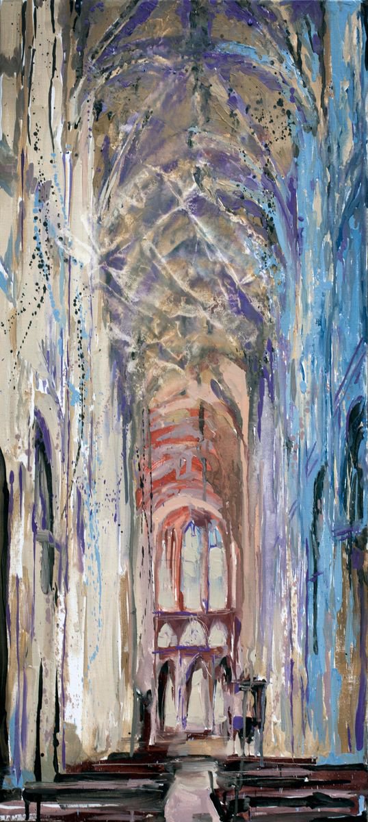 interior of Notre Dame de Paris by Alexandr Klemens