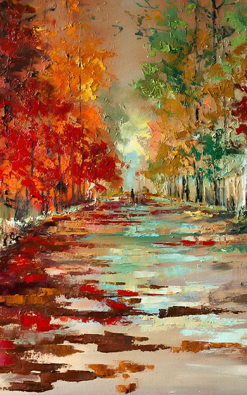Evening Stroll in Osterley Park by Ewa Czarniecka