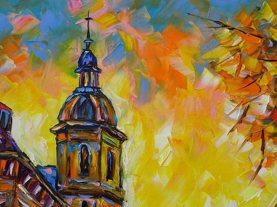 City in the Evening Light