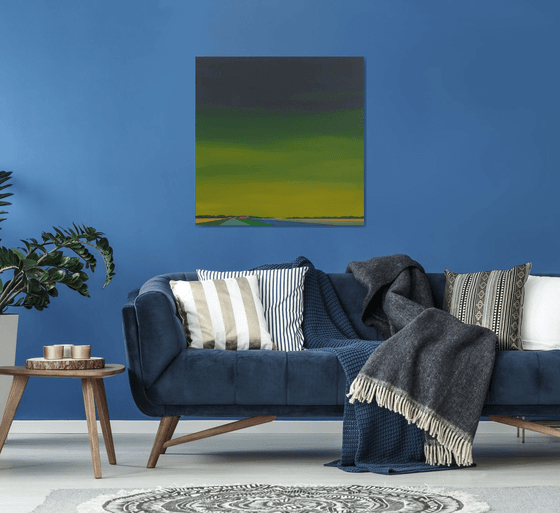 Colourful fields, golden sky (2)