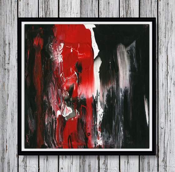 Poetic Drama 2 - Textural Abstract painting by Kathy Morton Stanion