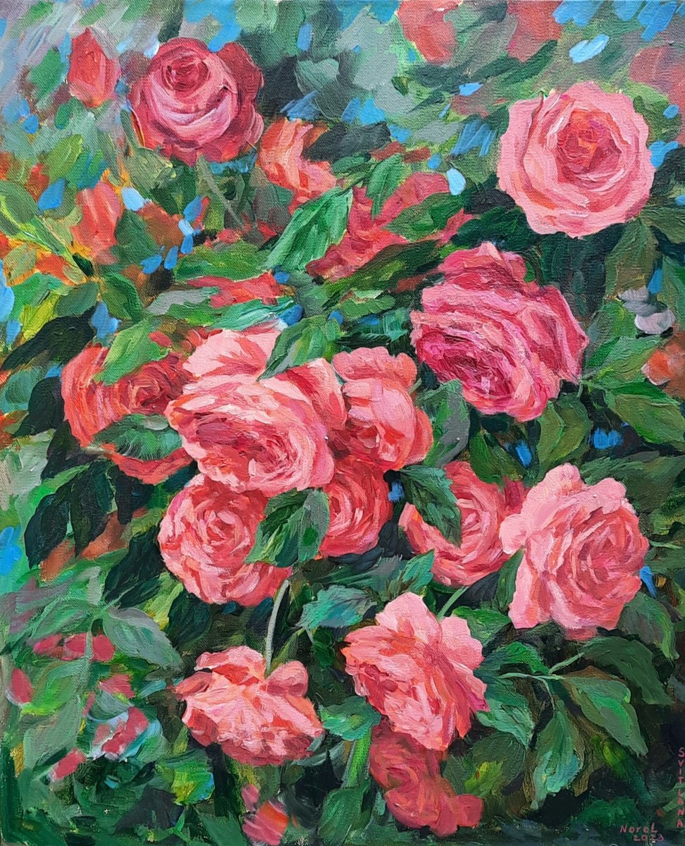Red roses (2023) by Svetlana Norel