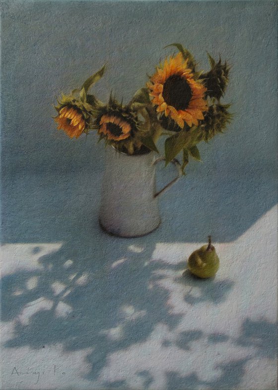 Sunflowers and the Evening Sun