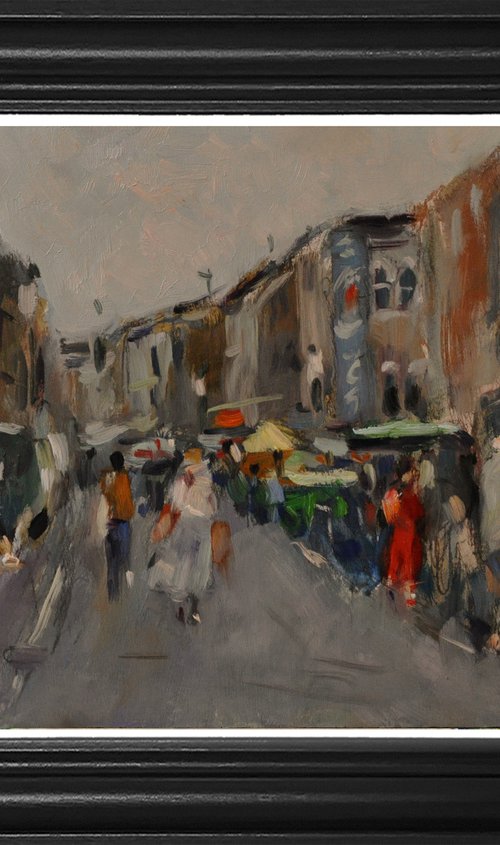 Portobello Road with Hot Dog Stall by Andre Pallat