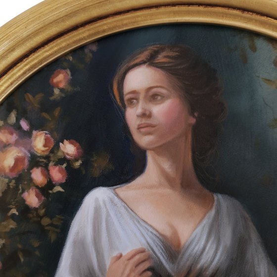 Rose Garden, oil painting