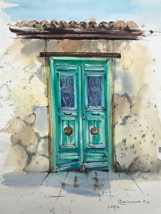 Greek village Door