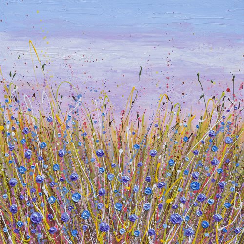 Blue Wildflowers by Olga Tkachyk