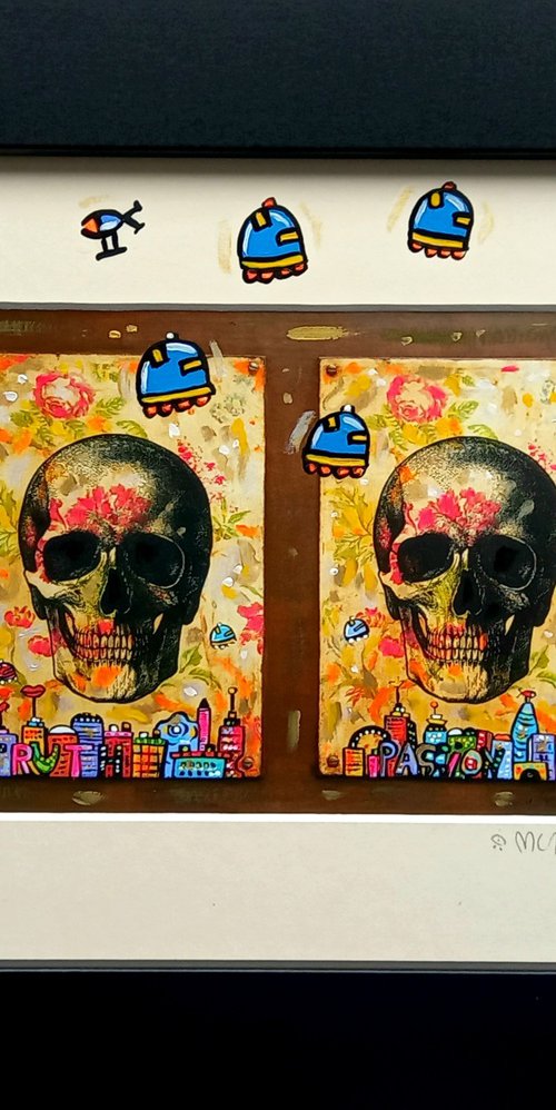 Sky Skulls London by Maria Luisa  Azzini
