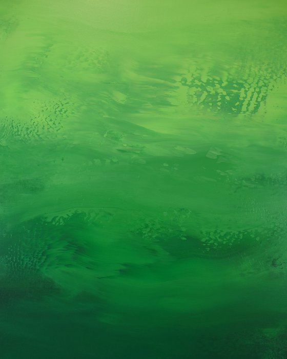 Deep Forest Green - Abstract