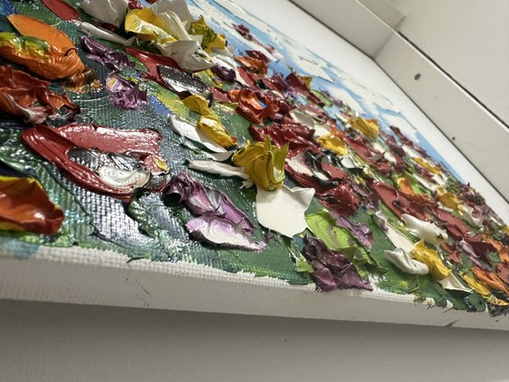 Meadow Flowers deep impasto