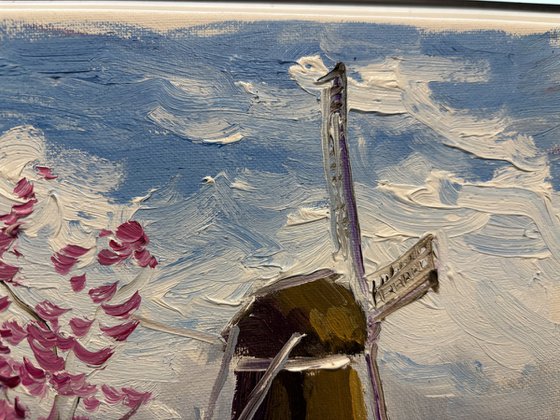 Blossoming Trees and Windmill