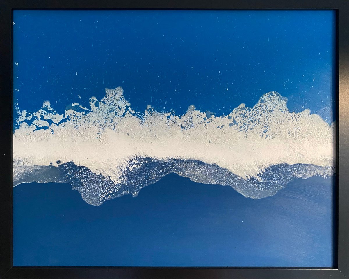 Surrealistic Landscape Painting By Stefano Pallara, 20 X 17", Unravelling N.7, Original Artwork