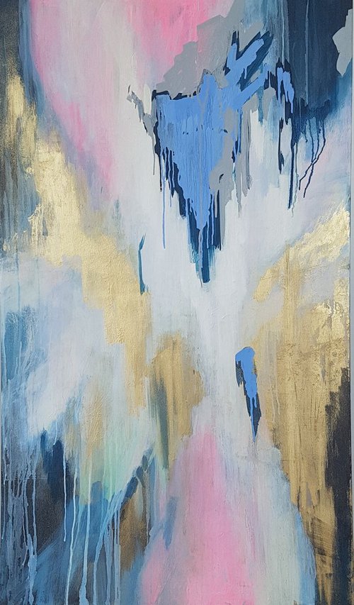 Plunging into our dreams, 70×120 cm, Free shipping by Larissa Uvarova
