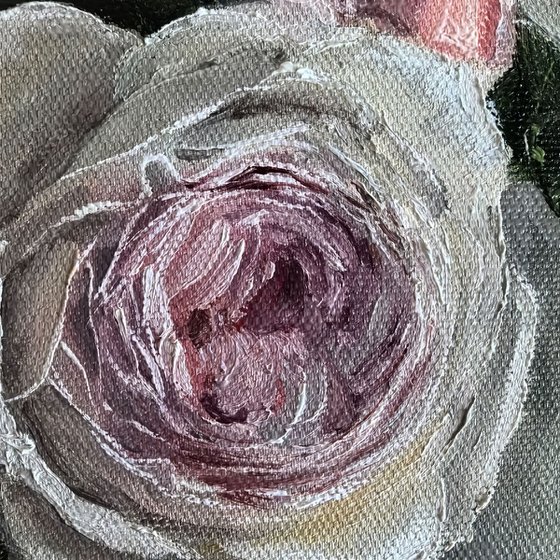 Pink roses still life