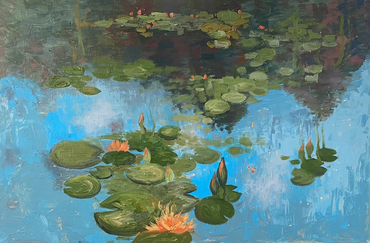 Water lily garden by Dasha Pogodina