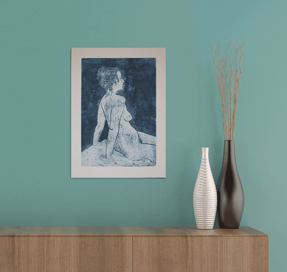Seated female nude