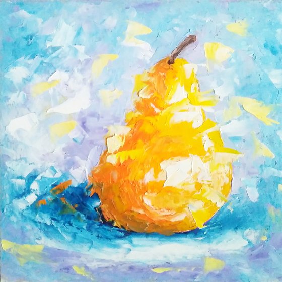 Pear and banana (diptych)
