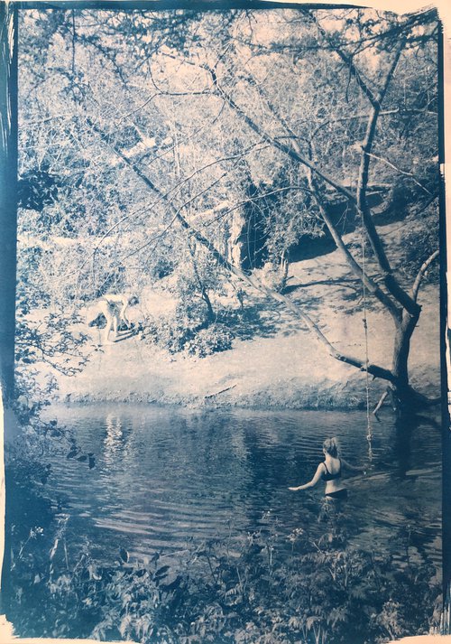 The Clapton Riviera - Cyanotype Print by Georgia Merton