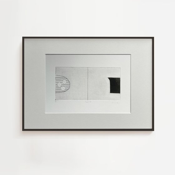 Quiet Interior No.2 drypoint print