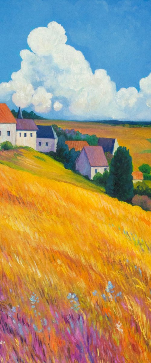 Golden Fields Near Brentwood by Suren Ter-Avakian