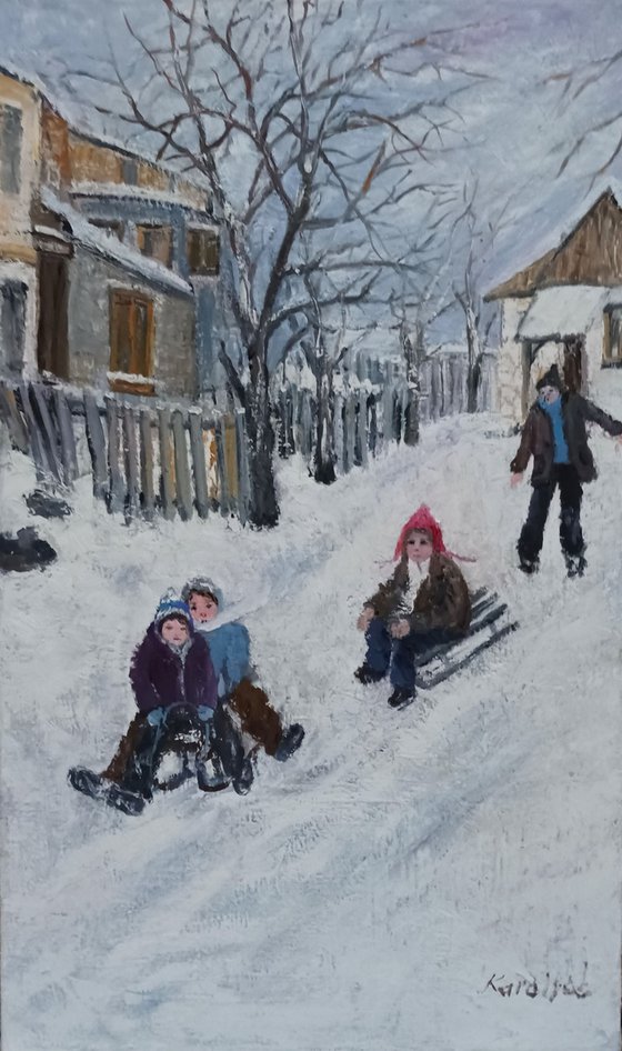 Winter on a street