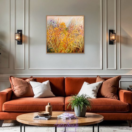 Meliorism- wild Flower Meadow painting