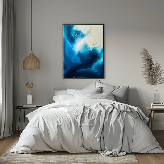 Abstract Ocean Fluid Art
