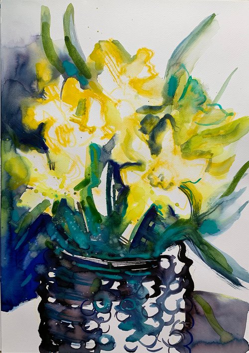 Yellow bouquet by Olga Pascari