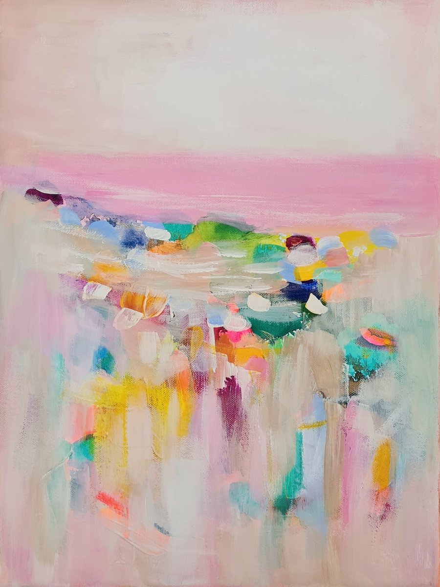 Pink Seascape by Wioletta Gancarz