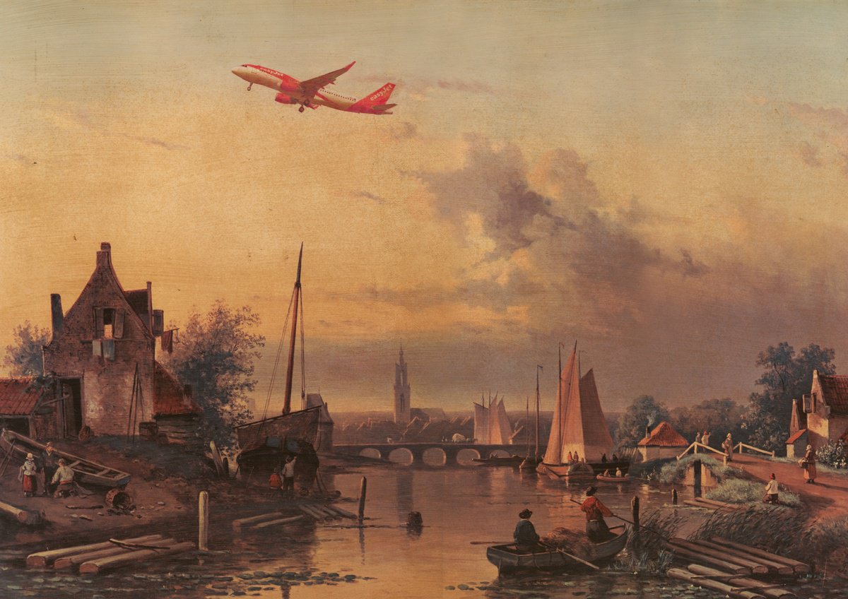 Surrealistic Landscape Giclee Print By Haus Of Lucy, 17 X 12, Bridge Over The River Jaluva, Original Artwork