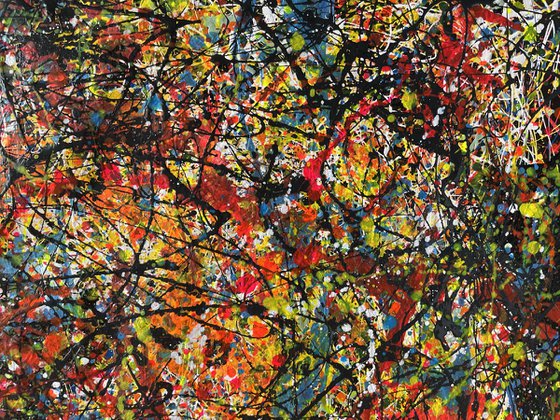 Dark and Luminous Pathways - Diptych Painting