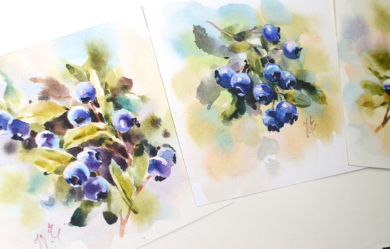 Triptych / Blueberry set