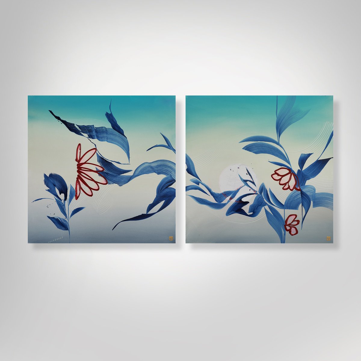 Eunoia Diptych By Novi Lim, 72 X 36, Artwork For Sale On Artfinder