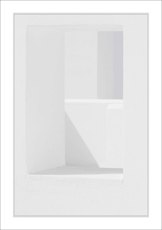 From the Greek Minimalism series: Greek Architectural Detail (White and White) # 5, Santorini, Greece