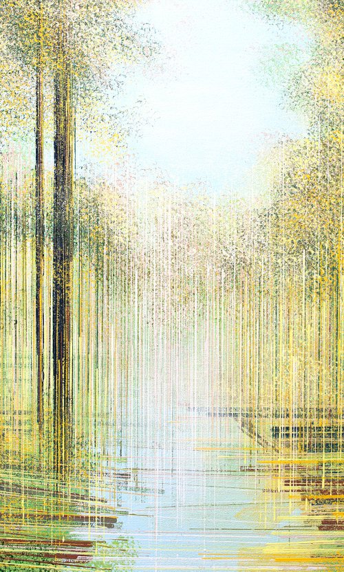 Spring Trees In Soft Evening Light by Marc Todd