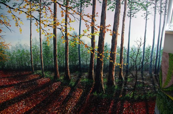 Forest Clearing. 100cm X 150cm