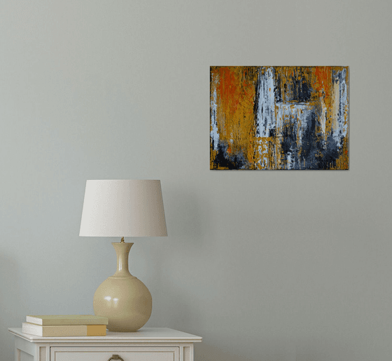 Cathedral - Modern Abstract Urban art palette knife Gift idea