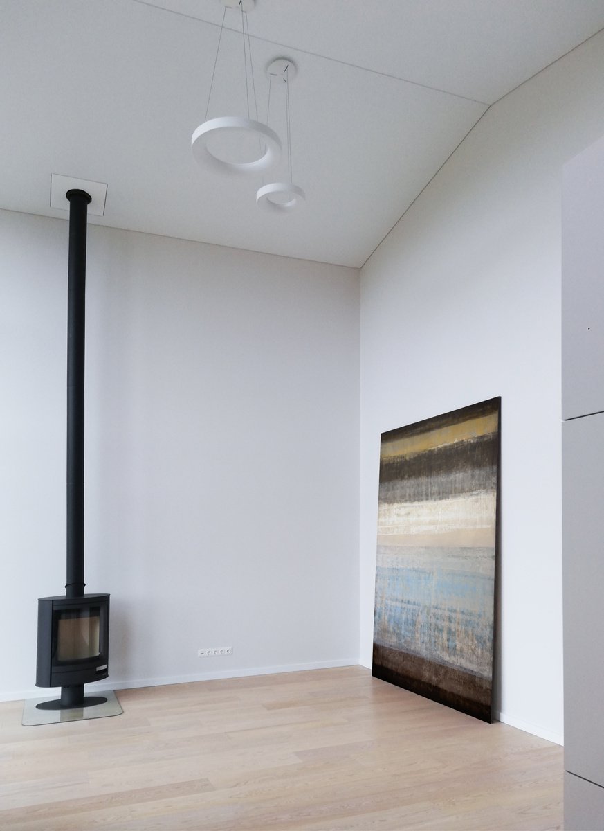 Abstract Acrylic Painting By Rokas Berziunas, 79 X 110", No. 20-74 (200 X 280 Cm), Original Artwork