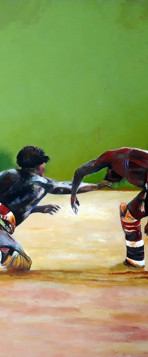 Jungle Wrestlers by Geraldo Braga