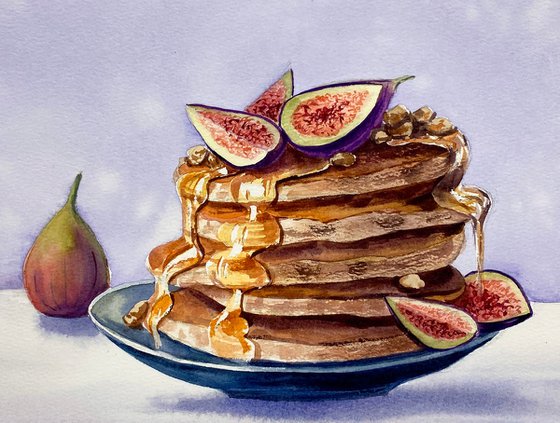 Honeyed Fig Pancakes
