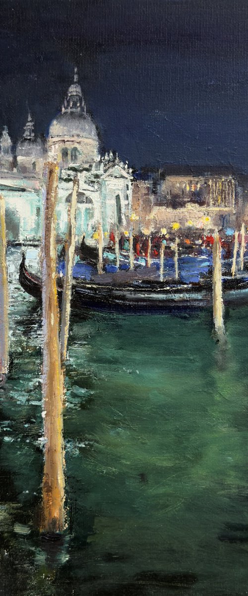 Landscape. Venice at Night by Olha Laptieva