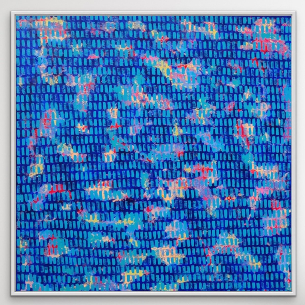 Expressive Abstract Acrylic Painting By Ketki Fadnis, 36 X 36", Beauty Beneath, Original Artwork