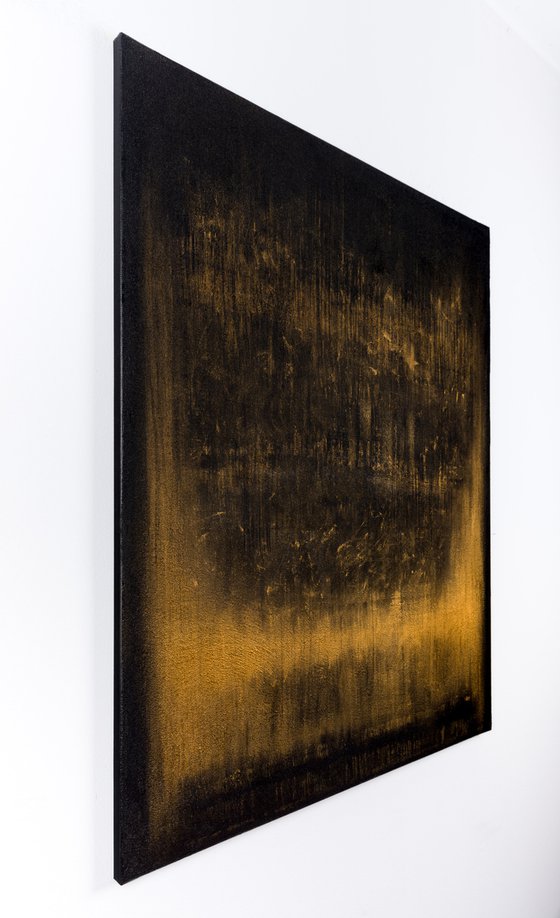 Gold abstract painting BH114