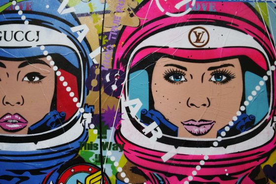 The 5th Cadet 240cm x 100cm Space Cadet Textured Urban Pop Art