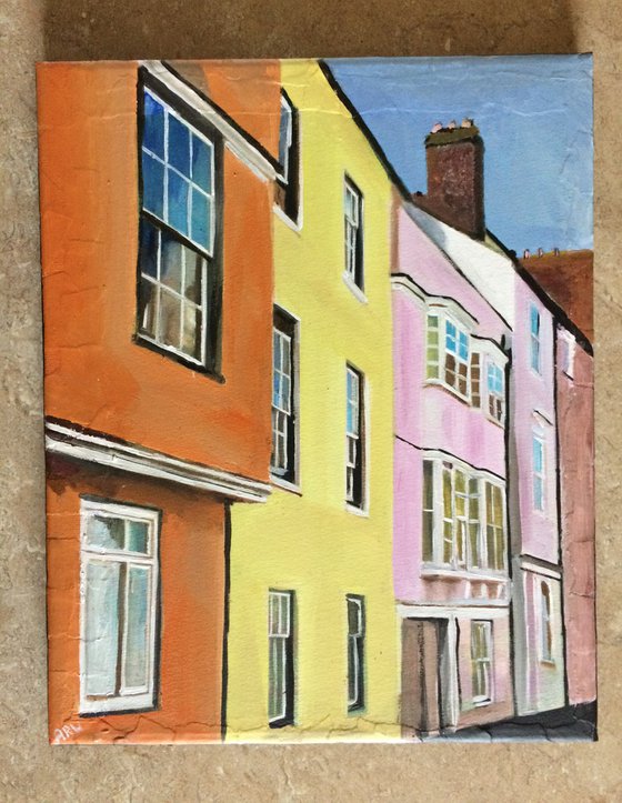 Oxford, Pastel Coloured Houses