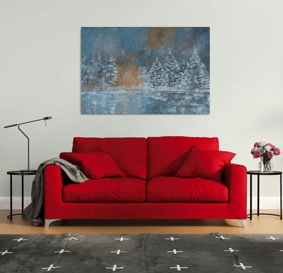 Landscape in the snow