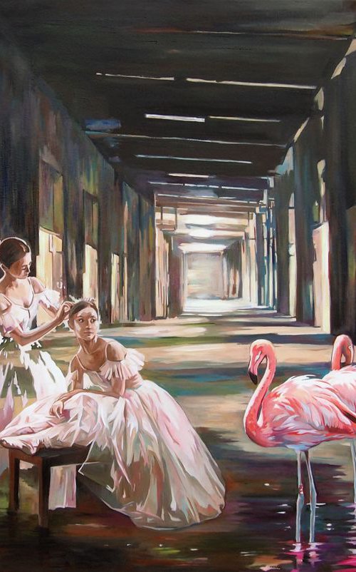 Ballet lesson by Janusz  Orzechowski