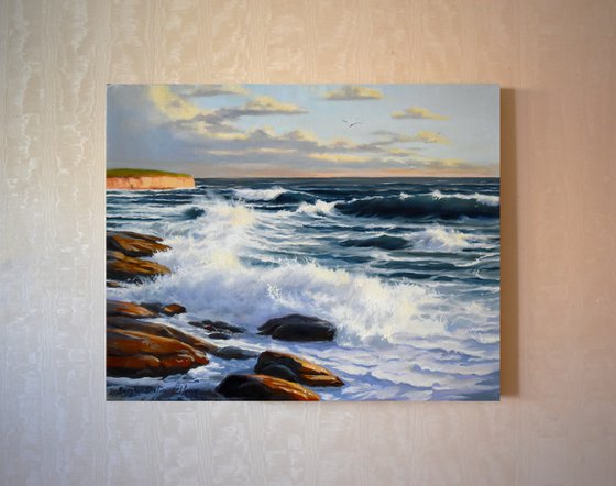 A seascape with waves II