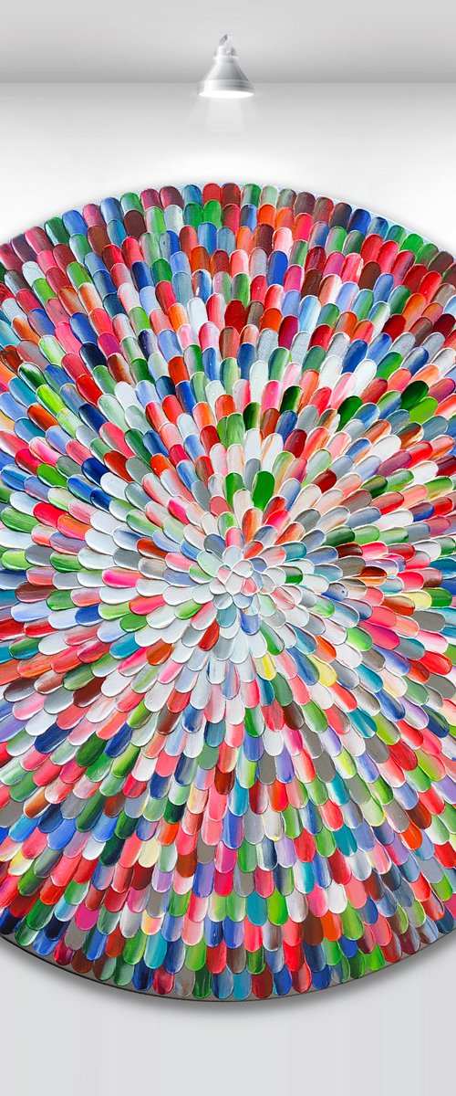 'Pacific rainbow III' - 36x36” by Tatiana Georgieva