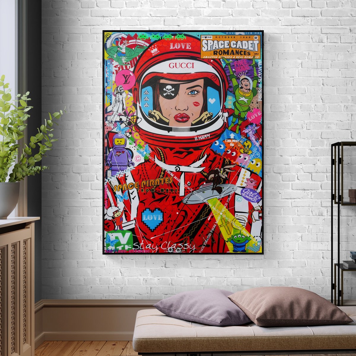 Urban And Pop Painting , Space Pirates And Stuff By Franko, 39 X 55, Artwork For Sale On Artfinder